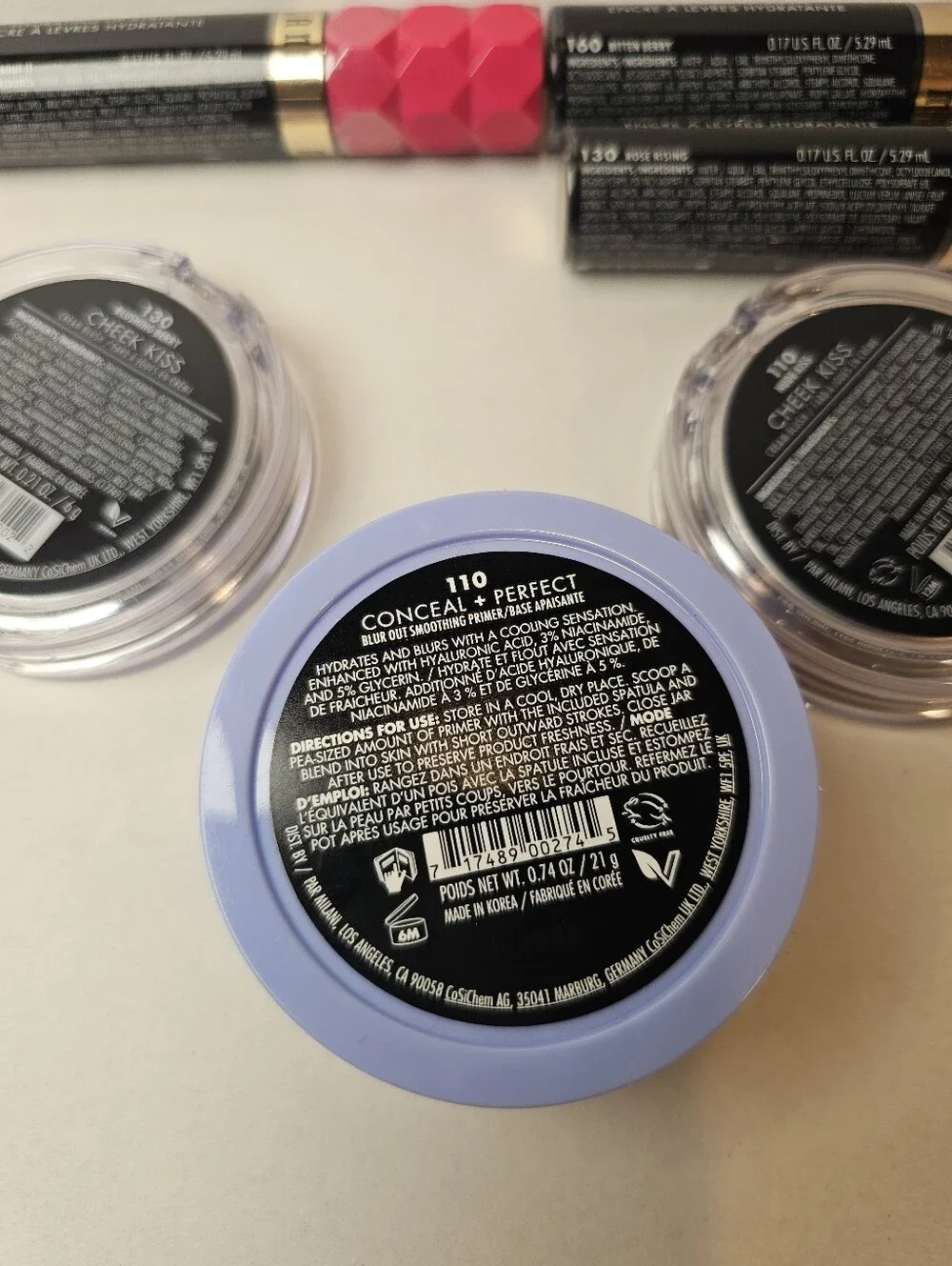 Milani Makeup Bundle NEW Color Fetish Lipsticks + Blush + Primer 6pc Set